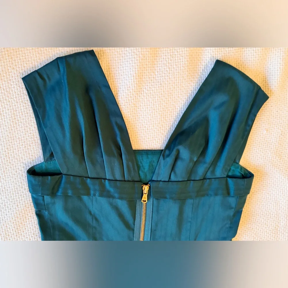 MARC By MARC JACOBS Pleated Teal Mini Dress